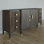 Большой Комод-буфет Elsa Dreams Walnut с ящиками варинант исполнения - 4 | Loft Concept в Ульяновске