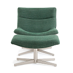 Кресло вращающееся с подставкой для ног зеленое Verdante варинант исполнения - 2 | Loft Concept в Ульяновске