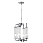 Люстра 4-мя прозрачными цилиндрическими плафонами Jeanette варинант исполнения - 3 | Loft Concept в Ульяновске