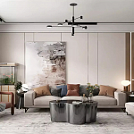 Дизайнерский журнальный стол зеркальный волнистой формы Gytep варинант исполнения - 1 | Loft Concept в Ульяновске