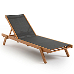 Шезлонг из текстиля и эвкалипта Power of Nature варинант исполнения - 1 | Loft Concept в Ульяновске