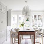 Люстра белая с несколькими ярусами деревянных палочек Bright Wooden Chandelier варинант исполнения - 7 | Loft Concept в Ульяновске