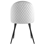 Мягкий стул в сером велюре Miruna Chair варинант исполнения - 3 | Loft Concept в Ульяновске