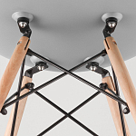 Пластиковый стул на ножках из массива бука Eames Mint варинант исполнения - 8 | Loft Concept в Ульяновске