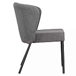 Стул серый с широкой закругленной спинкой Chair Gray Attractive варинант исполнения - 2 | Loft Concept в Ульяновске