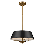 Подвесной светильник с конусовидным металлическим абажуром черного цвета Kichler варинант исполнения - 2 | Loft Concept в Ульяновске