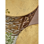 Столик приставной с цветочной резной фактурой Madagascar варинант исполнения - 2 | Loft Concept в Ульяновске