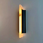 Бра вертикальное с мраморными рассеивателями на черном корпусе Gutter варинант исполнения - 2 | Loft Concept в Ульяновске