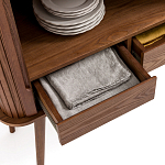 Буфет с двумя раздвижными дверцами Toinette Brown Wooden Cupboard варинант исполнения - 5 | Loft Concept в Ульяновске