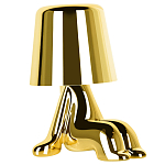 Настольная лампа фигурная цвета золото с гладким абажуром Высота 16 см Sophia варинант исполнения - 2 | Loft Concept в Ульяновске