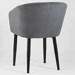 Мягкое кресло на металлических ножках Shaggy Dark Grey варинант исполнения - 4 | Loft Concept в Ульяновске