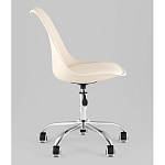 Офисный стул на металлическом основании EGGERY Beige пластик варинант исполнения - 4 | Loft Concept в Ульяновске