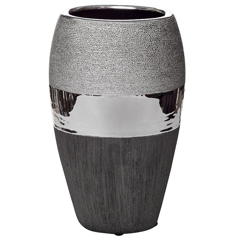 Ваза Maelis black and silver Черно-серебристый Ваза Maelis black and silver Черно-серебристый в Ульяновске | Loft Concept