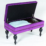 Мягкая банкетка с зоной для хранения Casket Violet варинант исполнения - 4 | Loft Concept в Ульяновске