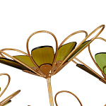 Люстра золотого цвета в форме цветка Hanging Flowers варинант исполнения - 2 | Loft Concept в Ульяновске