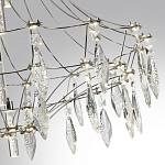 Люстра подвесная из металла с хрустальными прозрачными подвесками Quasar 81 варинант исполнения - 13 | Loft Concept в Ульяновске