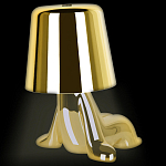 Настольная лампа фигурная цвета золото с гладким абажуром Высота 16 см Sophia варинант исполнения - 7 | Loft Concept в Ульяновске