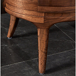 Прикроватный столик из дерева с 2-мя ящиками Moon Walnut Furniture варинант исполнения - 7 | Loft Concept в Ульяновске