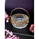 Корзиночка из прозрачного стекла с бронзовой ручкой Eden Garden варинант исполнения - 3 | Loft Concept в Ульяновске