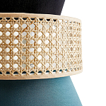 Бра с плетеным декором из ротанга Bonnie Wicker Blue Wall Lamp варинант исполнения - 3 | Loft Concept в Ульяновске