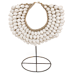 Этническое ожерелье из ракушек на подставке White Shells Necklace варинант исполнения - 1 | Loft Concept в Ульяновске