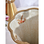 Ваза голубого цвета из фарфора с цветочным рисунком и бронзовой стрекозой Blue Garden варинант исполнения - 6 | Loft Concept в Ульяновске