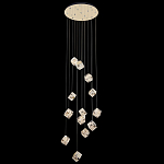 Люстра каскадная с мозаичным хрустальным оформлением Sparks of Crystal варинант исполнения - 3 | Loft Concept в Ульяновске