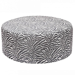 Пуф круглый с принтом Beige Jacquard варинант исполнения - 1 | Loft Concept в Ульяновске