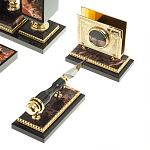 Настольный письменный набор из яшмы и долерита с декором в виде коня Manager Organizer варинант исполнения - 7 | Loft Concept в Ульяновске