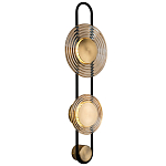 Бра со стеклянными плафонами в форме дисков Savio Brown Glass Disc Light варинант исполнения - 1 | Loft Concept в Ульяновске