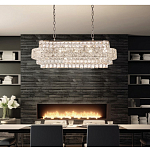 Люстра овальной формы хрустальная в неоклассическом стиле Majesty варинант исполнения - 8 | Loft Concept в Ульяновске