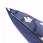 Подушка декоративная синяя с цветочным принтом Blossom Essence Emily варинант исполнения - 2 | Loft Concept в Ульяновске