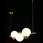 Люстра подвесная светодиодная Jagna 2 Gold and White варинант исполнения - 3 | Loft Concept в Ульяновске