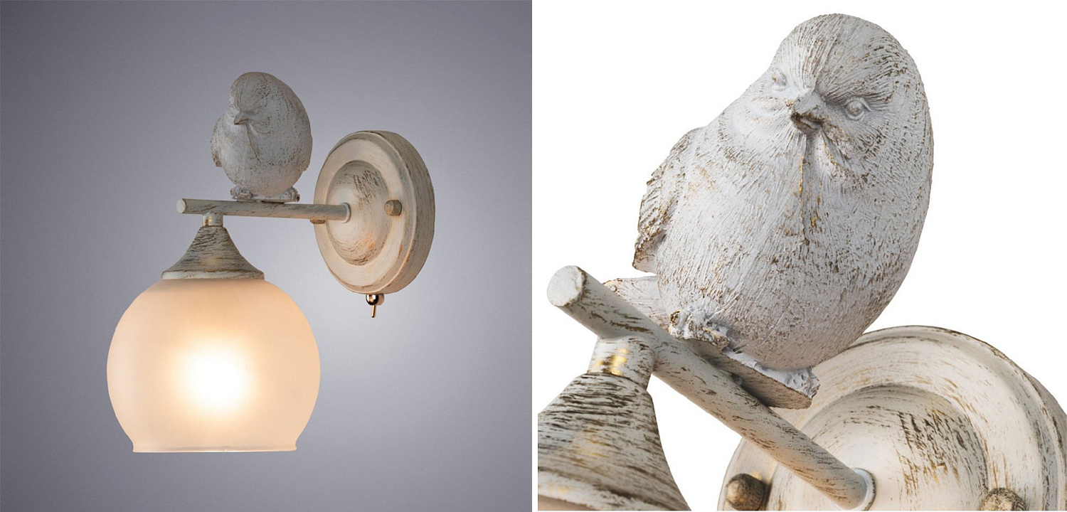 Бра Provence Bird white Бра Provence Bird white - Loft-Concept в Ульяновске