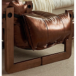 Кресло-диван кожаное на деревянном каркасе Medieval Furniture варинант исполнения - 6 | Loft Concept в Ульяновске