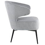 Современное мягкое кресло на металлических ножках Rakush Grey варинант исполнения - 5 | Loft Concept в Ульяновске