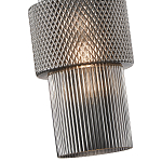 Подвесной светильник со стеклянным рифленым плафоном цилиндрической формы Eliara 13 варинант исполнения - 11 | Loft Concept в Ульяновске