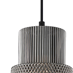 Подвесной светильник со стеклянным рифленым плафоном цилиндрической формы Eliara 13 варинант исполнения - 12 | Loft Concept в Ульяновске