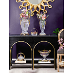 Ваза прозрачная с бронзовыми ручками в виде ангелов Eden Garden варинант исполнения - 6 | Loft Concept в Ульяновске