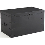 Деревянный сундук из массива манго Mango Chest Black варинант исполнения - 1 | Loft Concept в Ульяновске