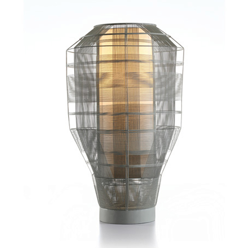 Настольная лампа серого цвета Schema Никель Серый в Ульяновске | Loft Concept 