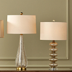 Настольная лампа с фактурным стеклянным корпусом Glamorous Pommel варинант исполнения - 4 | Loft Concept в Ульяновске