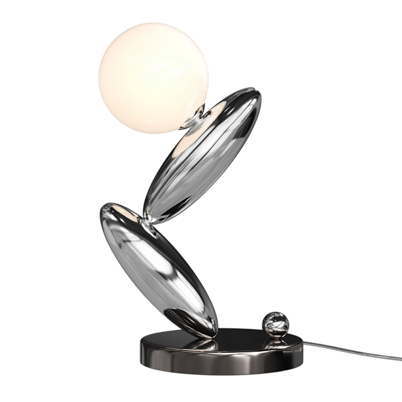 Настольный светильник Resonance 3000К 6Вт Серебряный Белый в Ульяновске | Loft Concept 