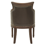 Кресло кожаное на 4-х деревянных ножках из массива березы Ethan Armchair brown варинант исполнения - 2 | Loft Concept в Ульяновске