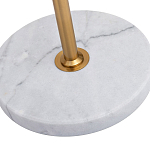 Торшер с мраморным столиком и золотым плафоном Ezio Floor Lamp варинант исполнения - 4 | Loft Concept в Ульяновске