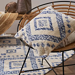 Чехол на подушку с узором в этно-стиле Blue Ikat варинант исполнения - 5 | Loft Concept в Ульяновске
