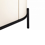 ТВ-тумба белая с чёрной столешницей с 2-мя дверками и ящиком San Marco варинант исполнения - 6 | Loft Concept в Ульяновске