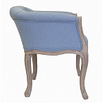 Кресло низкое в стиле прованс Louis French Armchair light blue flax варинант исполнения - 1 | Loft Concept в Ульяновске
