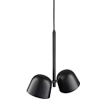Подвесной светильник черный с 2-мя плафонами Pendant lamp Black варинант исполнения - 3 | Loft Concept в Ульяновске