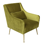 Кресло велюровое оливковое с подушкой Relaxation Soft варинант исполнения - 1 | Loft Concept в Ульяновске